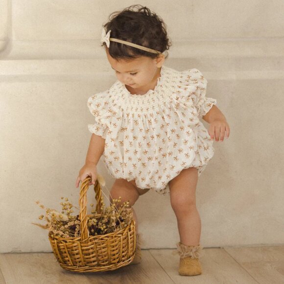 NWT - Noralee Maddie Romper Iris 12M - Picture 3 of 3